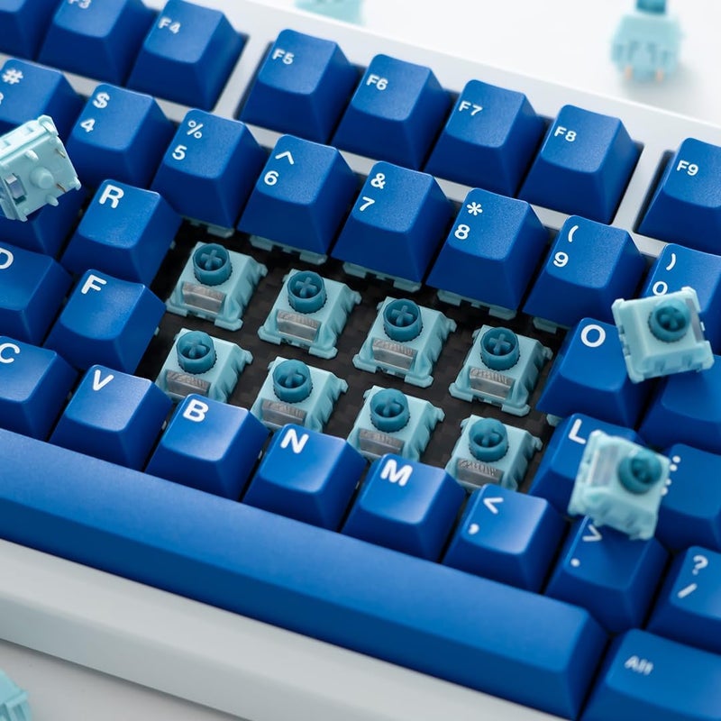 MELETRIX WS BigLucky Keyboard Switches, Mechanical Tactile Switches with LED Diffuser, 5 Pins Pre Lubed Key Switch for MX Mechanical Gaming Keyboard 35Pcs (Blue) - Image 3